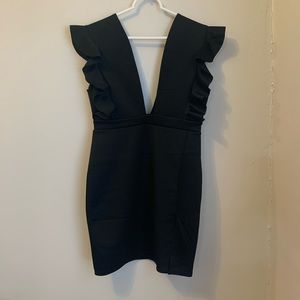 Black Ruffle Dress